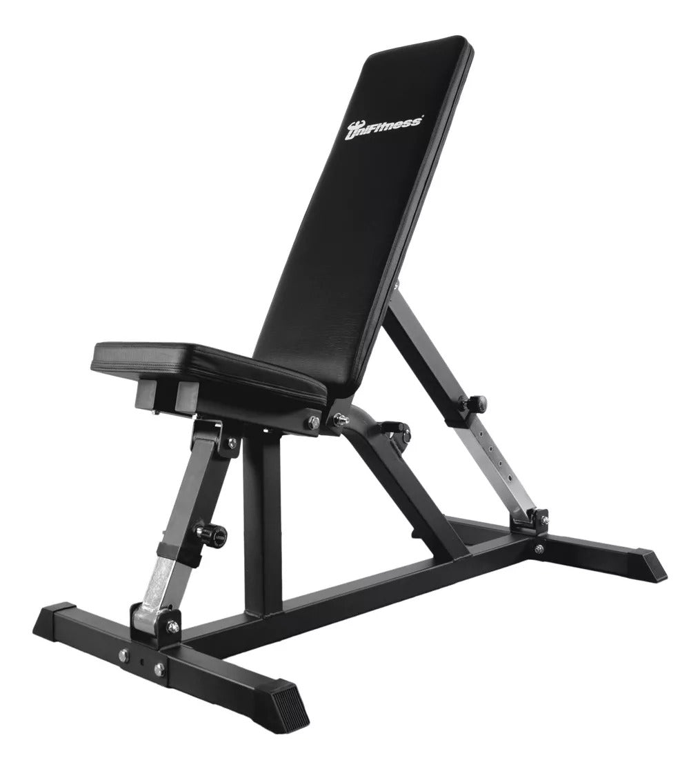 Banco de Pesas Multifuncional Ajustable Unifitness para Ejercicio