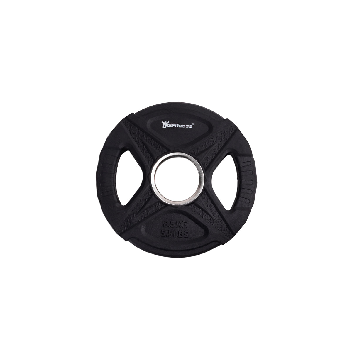 Disco de peso color negro Unifitness