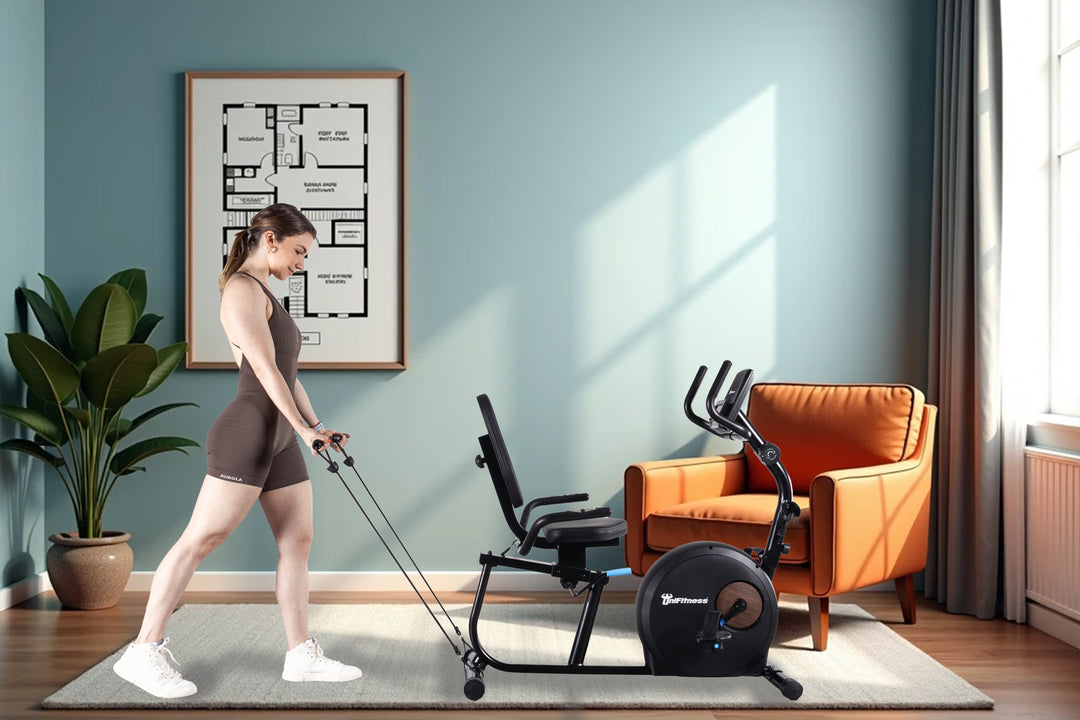 Bicicleta Recumbente Unifitness U23 Color Negro