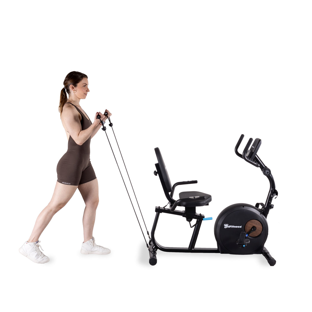 Bicicleta Recumbente Unifitness U23 Color Negro