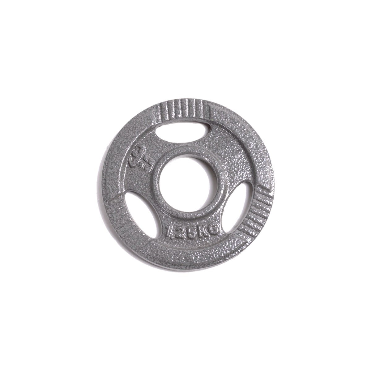 Disco de peso color gris para barra olímpica Unifitness