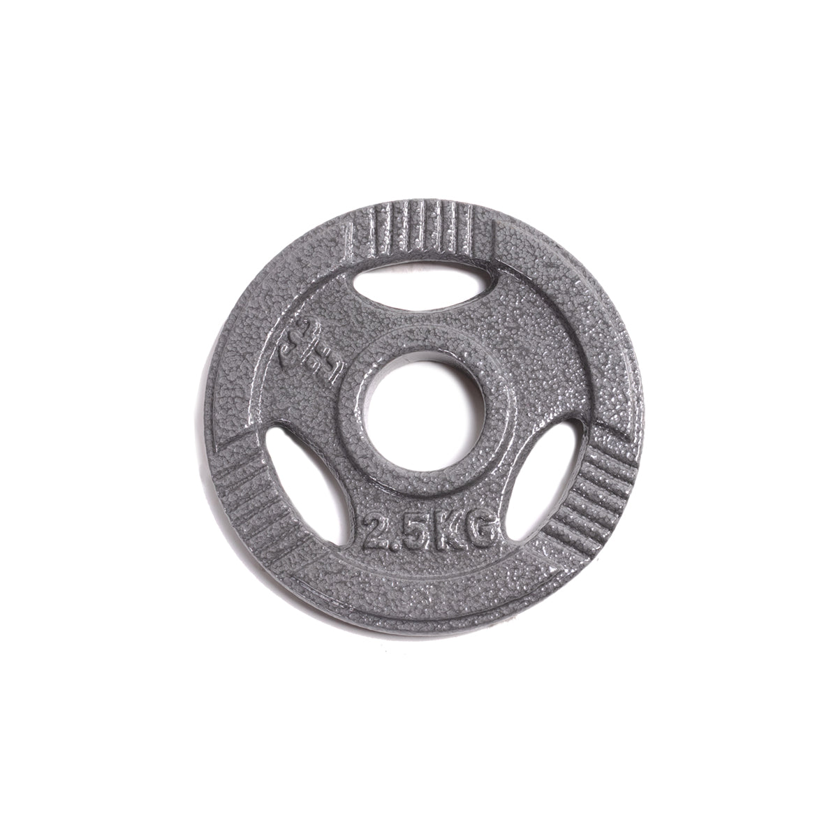 Disco de peso color gris para barra olímpica Unifitness
