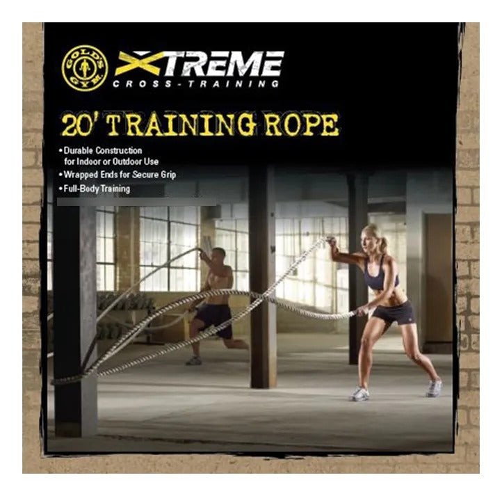 Cuerda De Entrenamiento Golds Gym WGGRP12 Blanco